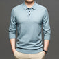 Men's Lapel Knit Pullover Sweater